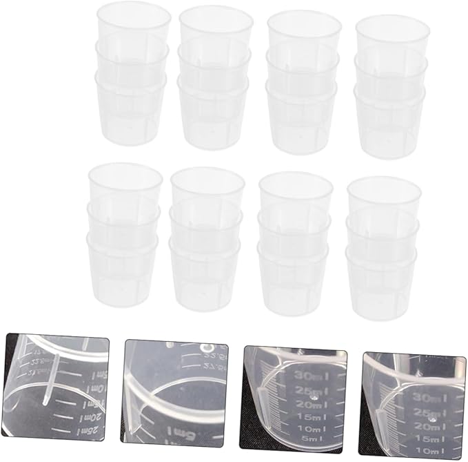 POPETPOP Strong Easy to Pcs Plastic Measuring Cups for Reptiles for Simple Feeding