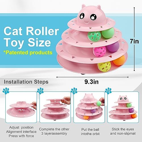 UPSKY 24 PCS Cat Toys Set with Teaser, Mice, Spring, and Various Ball Toys - Image 2