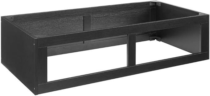 unipaws Reptile Enclosure Stacker, Black Reptile Tank Stand for 50 Gallon Terrariums, Stackable Base with Heat Lamp Openings and Metal Reinforced Corners