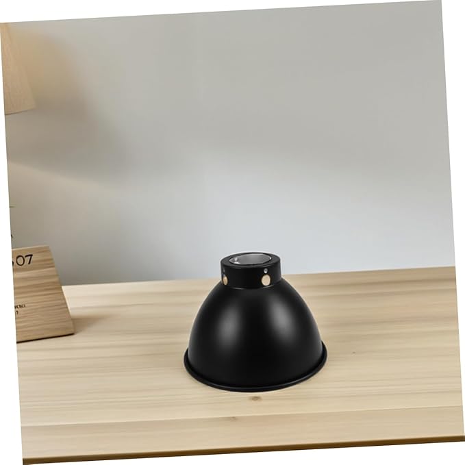 Toyvian 2pcs Reptile Heat Lamp Cover Insulation Lampshade for Turtle Lamp Metal Reflective Shade