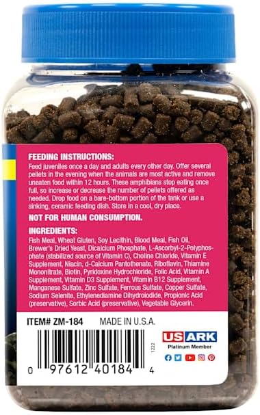 Zoo Med Axolotl & Aquatic Newt Food, 11 oz.