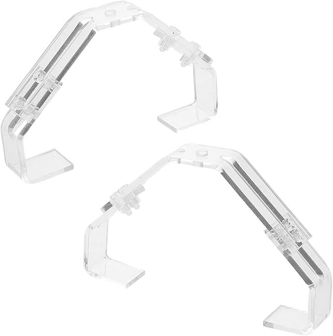 Abaodam 2pcs Aquarium Lamp Hanger Clip Stable Support for Fish Tank Reptile Terrarium Secure Fixation Light Holder Quick Attachment Precision
