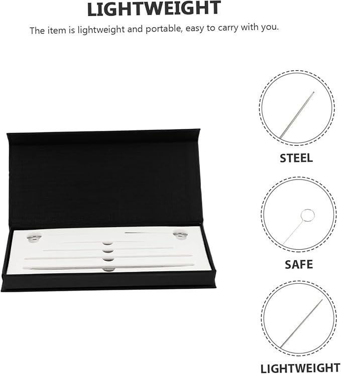 TOYANDONA 1Set Stainless Steel Snake Gender Probe Accurate Gender Detection Tool for Reptiles Smooth Head Design Essential Crawling Supplies for Various Snake