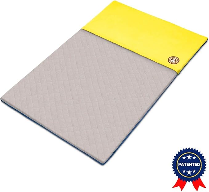GuineaDad Original Liner - Yellow Fleece Guinea Pig Bedding - Reusable Guinea Pig Cage Liner - Extra Absorbent with Waterproof Bottom and Burrowing Pocket - Small Pet Supplies - 2x3 C&C