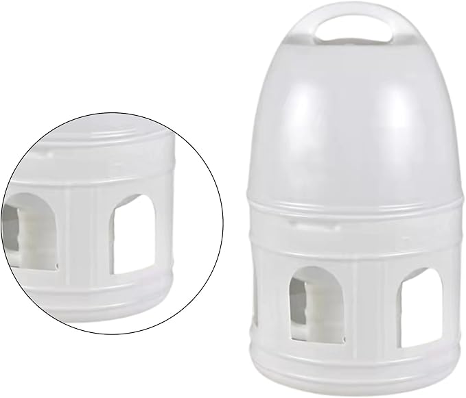 High Capacity 10Litre Automatic Bird Water Feeder Drinker for Pigeons and Parakeets with Hanging Handle Balcony Bird Cage Waterer