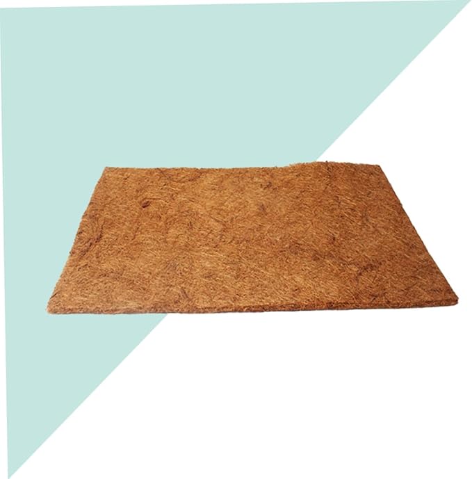 Sosoport Natural Coconut Fiber Reptile Mat Bedding Breathable Coir Substrate for Tortoise Lizard Snake Terrarium Safe and Easy to Clean