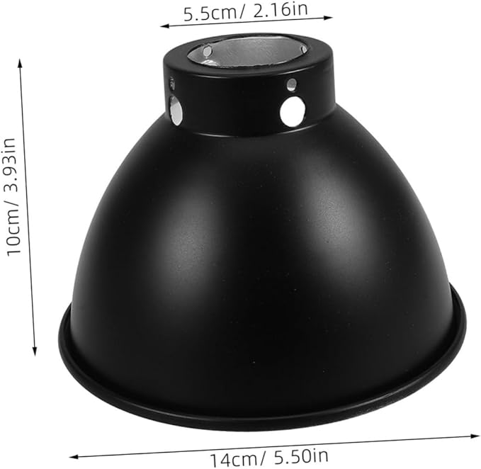 POPETPOP Reptile Heat Lamp Reflector Cover Heat Resistant Optical Cap for Optimal Light Distribution and Enhanced Thermal Efficiency Reptile Terrariums