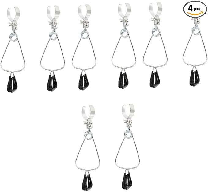 Sosoport 8pcs Adjustable Lamp Clip for Reptile Heat Lamps Flexible Dome Clamp Fixture Holder Easy Installation for Terrarium Cage and Fence Use