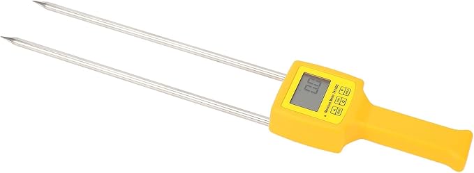 Hay Humidity Tester Quick Response Backlit LCD Display Portable Hay Bale Water Content Meter with Probe
