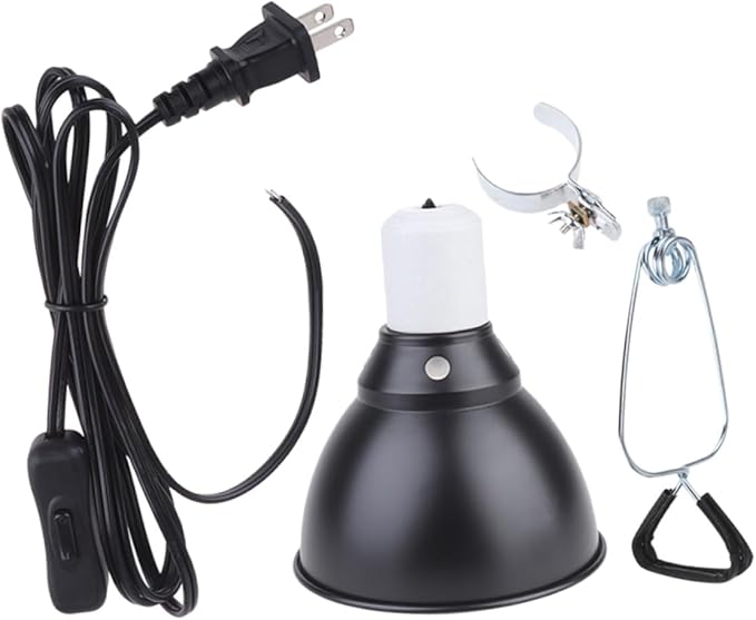 YARNOW 110v Reptile Lamp Fixture High-Strength Cover Turtle Dome for Basking and Heating Easy Installation for Terrariums and Indoor Use