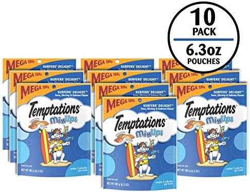 Temptations MixUps Crunchy Cat Treats, Surfer's Delight, 6.3 oz, 10 Pack - Image 3