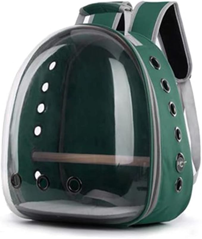 ENGENDER Bird Cage Bird Travel Cage Portable Pet Cage Ventilated and Breathable Bird Carrier for Indoor and Outdoor Bird Supplies Accessories Parakeet Cage(Green)