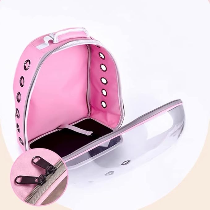 Birdcages Portable Bird Cage Parrot Carrier Backpack Travel Bag with Prech and Feeder Acrylic Transparent 360° Sightseeing Pet Accessories,Type B1