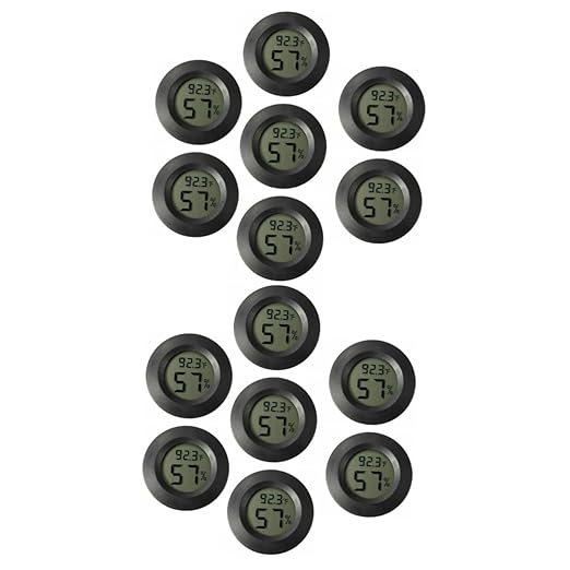 BESPORTBLE 14pcs Electronic Humidity and Temperature Mini Hygrometer Thermometer for Terrarium Reptile Tank Accessories