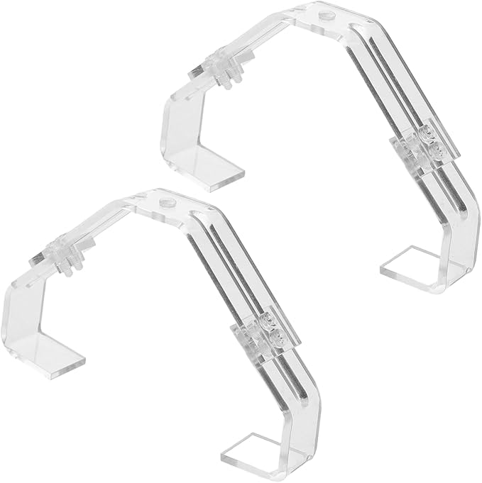 Abaodam 2pcs Aquarium Lamp Fixing Clip Stable Support for Fish Tank Reptile Terrarium Lighting and Versatile Light Holder Parts