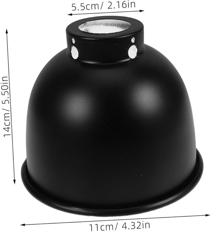 Milisten Reptile Terrarium Lamp Cover Heat Resistant Dome Shade for Optimal Light and Heat Reflection Lightweight and Easy to Install for Reptile Habitats