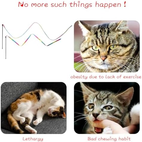 Cat Wand Toys Interactive Kitten Toys for Indoor Cats-2Pcs - Image 5