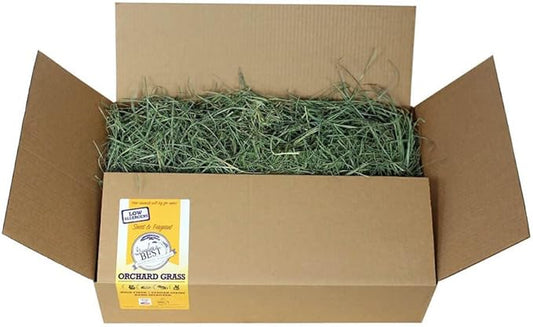Grandpa's Best Orchard Grass Hay for Rabbits, Guinea Pigs, Chinchillas, Hamsters & Gerbils, 5lb Loose Boxed, Brown
