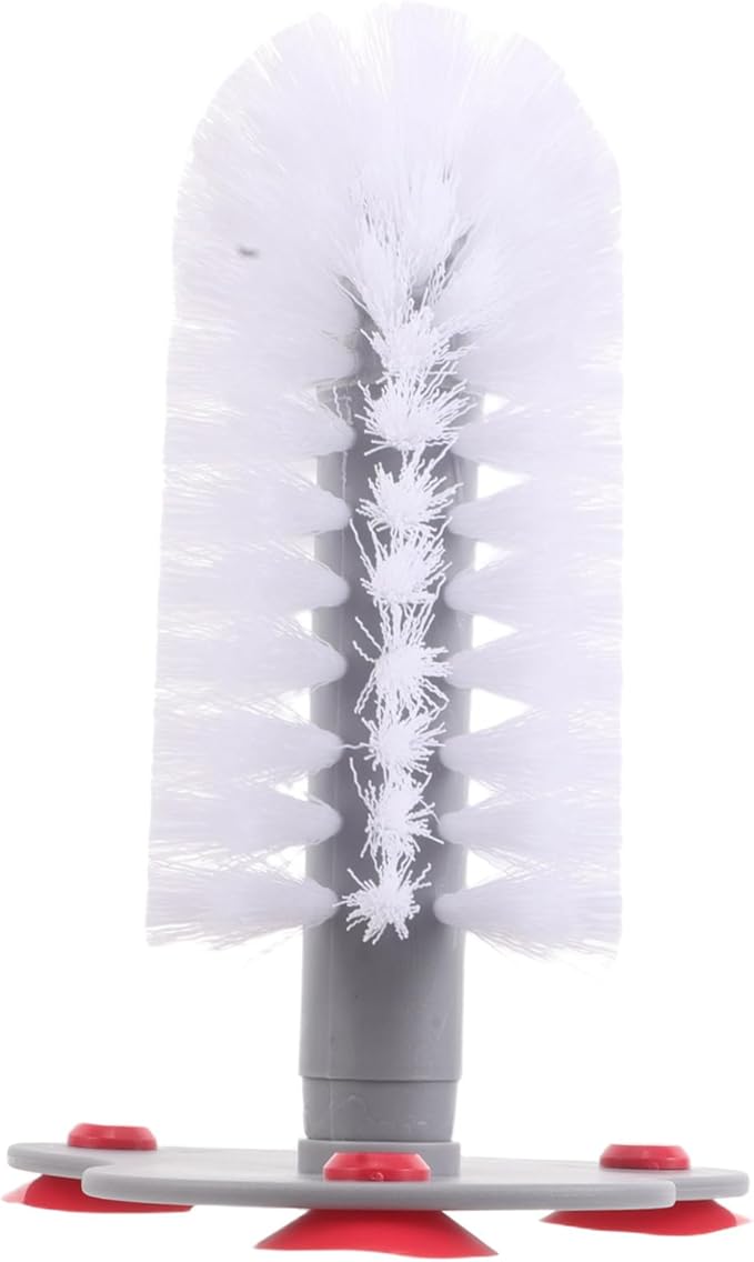 POPETPOP Turtle Shell Cleaning Brush Suction Cup Soft Bristles Aquarium Turtle Brush
