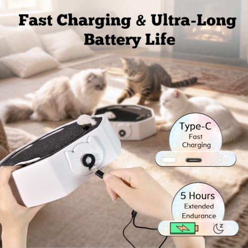 Automatic Cat Toy, Rechargeable Interactive Cat Toy with 4 Modes & Sounds - Image 7