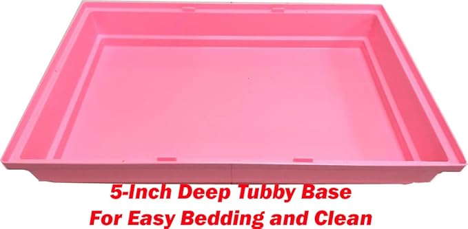 Extra Large Multi-Levels Easy Setup Deluxe Dwarf Hamster Mansion Mouse Habitat Gerbil House Full Set of Accessories for Mice Rat with Crossover Tube Tunnel Expandable and Customizable