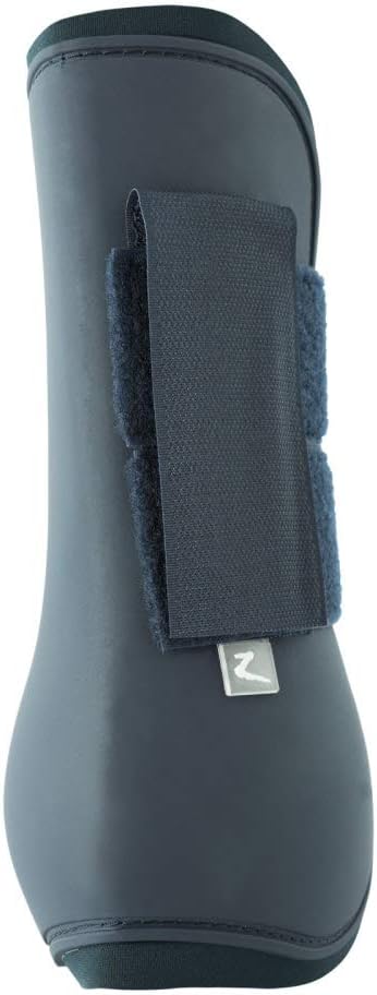 HORZE Chicago Protective Horse Tendon Boots - Lightweight Open Front Boots for Jumping, Trail Riding, and Turnout (Pair) - Dark Dark Blue - Warmblood