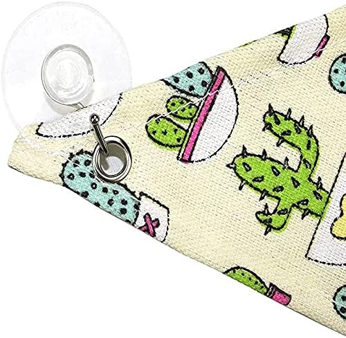 Bearded Dragon Hammock Swing Hanging Reptile Bed Lounger with Pillow Hooks & Suction for Lizards, Gecko, Lguana Reptiles(Beige)…