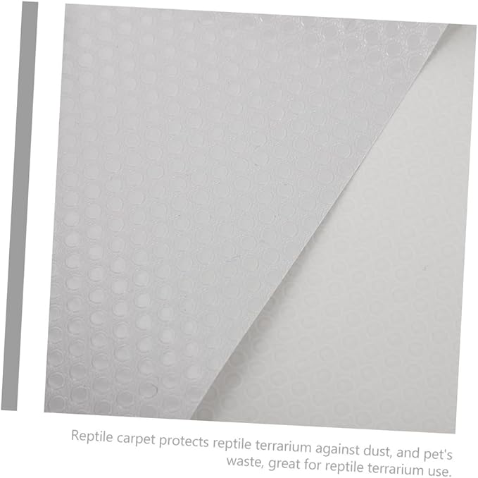 EVA Reptile Carpet Substrate Mat Non-Slip Terrarium Liner for Bearded Dragon Leopard Gecko Snake Lizard Tortoise Bedding Soft Comfortable Flooring for Reptile Cage Easy to Clean