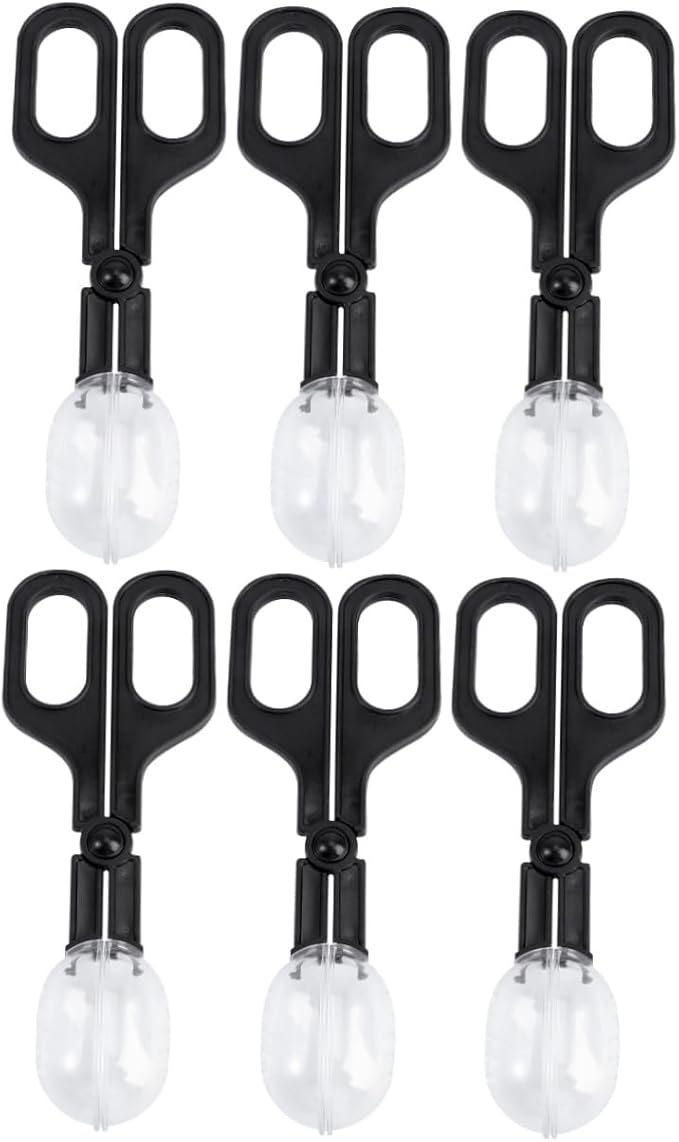POPETPOP 6pcs Reptile Feeding Clip Flexible Cleaning Tool for Insect Feeding for Crickets and Locusts Comfortable Scissors Handle for and Breeding