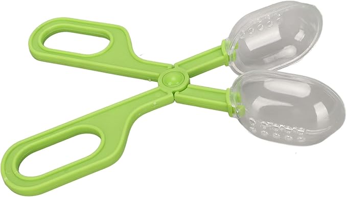 Acouto Reptile Tongs Reptile Clamp and Tool Poop Scoop with Lizard Stainless Steel Tweezers Pet SuppliesReptiles & AmphibiansTerrariums (Green)