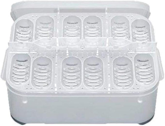 OMEM Reptile Breeding Box, Reptile Egg Incubators, Hatchery Box, for Hatching Gecko, Lizards, Lions Mane, Reptiles (Thermometer, Transparent Box)