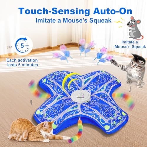 Interactive Cat Toys for Indoor Cats,Automatic Kitten Tunnel Toy - Image 3
