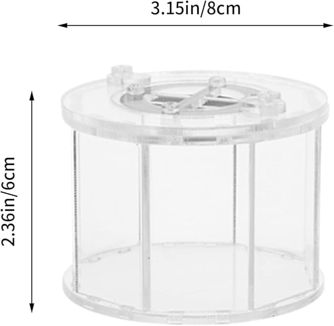 balacoo Reptile Breeding Box Acrylic Reptile Terrarium Cage Tank Tarantula Scorpion Sling Lizards Mantis
