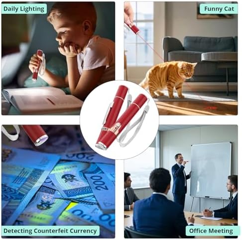 TBTeek Cat Toys, with Metal Case, 2 Pieces, Rechargeable (Red - Image 6