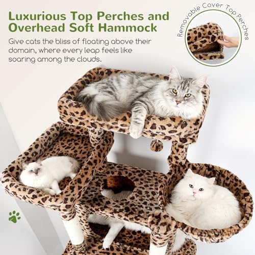 Globlazer Giant Tall Heavy Duty Cat Tower for Indoor Large Cats, F83B - Image 3