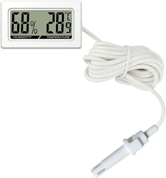 Hygrometer Great for Vivariums and Incubators Featuring Large Screen Display for Shop Laboratory
