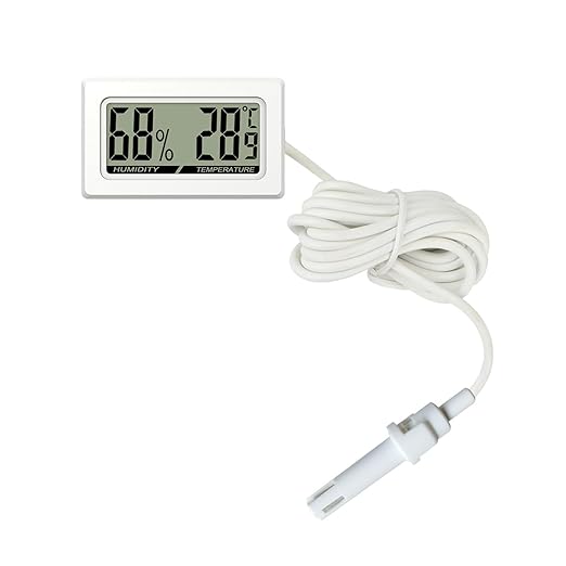 Practical Digital Hygrometer Thermometer for Vivariums and Incubators with Accurate Measurements and Humidity for Eggs and Humidity Control