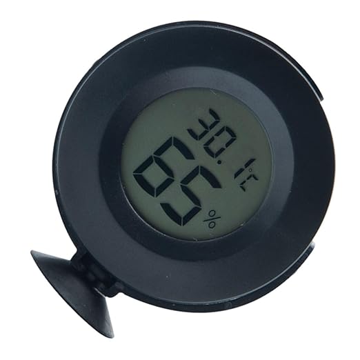 Reptile Hygrometer and Thermometer for Terrarium Digital LCD Temperature and Humidity Meter Accurate Readings for Snakes Lizards and Turtles