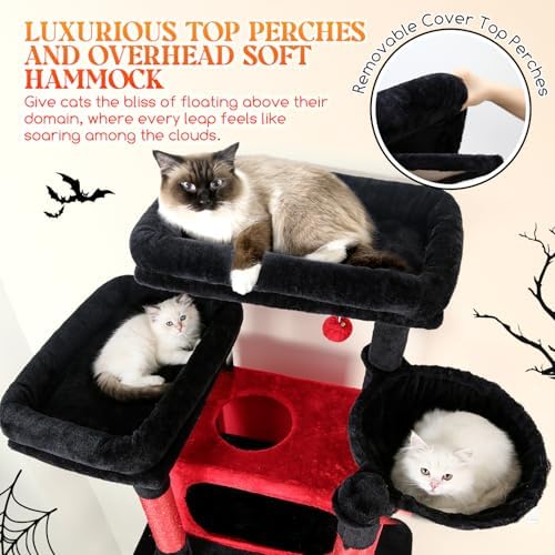 Globlazer Gothic Giant Tall Heavy Duty Cat Tower for Indoor Large Cat, F83B - Image 3