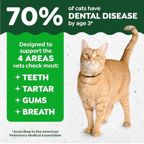 Greenies Feline Natural Dental Cat Treats, Roasted Chicken Flavor, 4.6 oz - Image 2