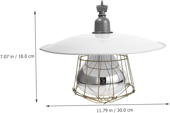 KESYOO Livestock Heat Lamp for Pigs and Poultry Efficient Heating Uniform Temperature Distribution Warm Lighting for Animals for Brooders and