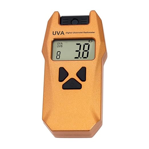 Reptile Tester, UVB/UVI/UVA Handheld Lamp Meter Light Tester with Data Record Function for Measuring 240nm-370nm
