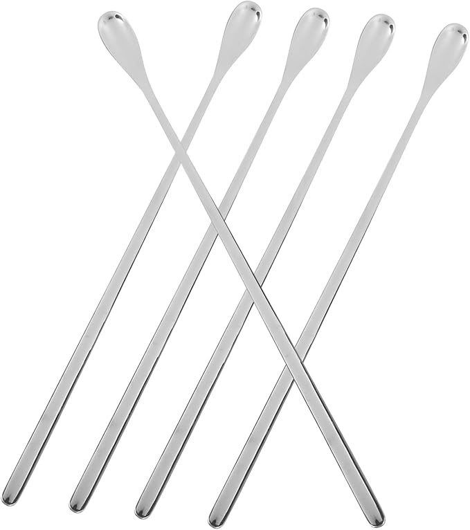 COLLBATH 5pcs Lightweight Reptile Food Scoops for Lizard Feeding Ergonomic Design for Precise Nutrition Durable Small Animal Feeding Spoons for Home Use