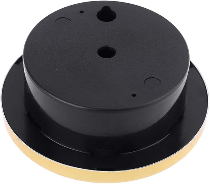7.2cm Gold Rings Surface Hygrometer, Analog Humidity & Temperature Gauge, No Battery Needed, Elastic Mounting Rings, for Guitar Cases, Incubators, Greenhouses