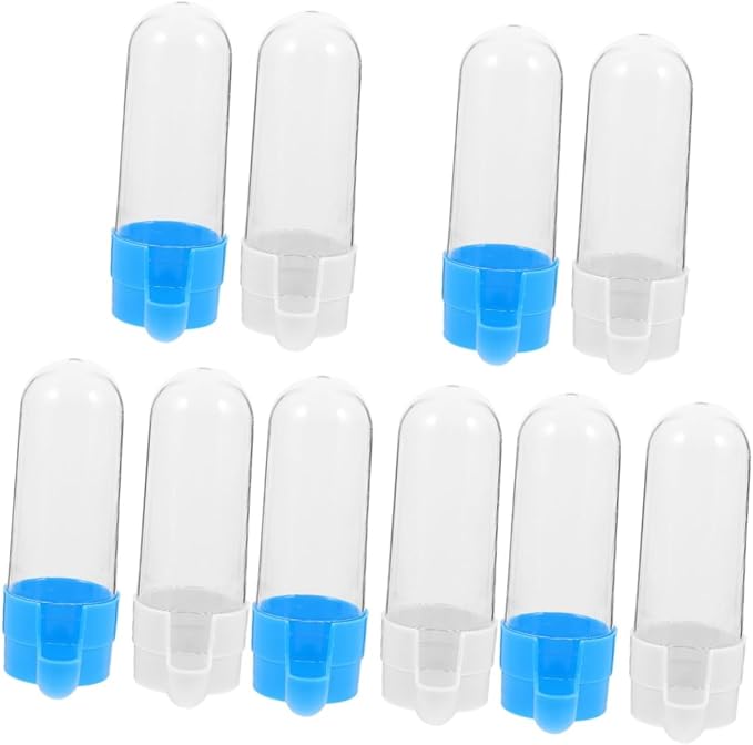 Happyyami 5sets Bird Feeder Water Dispenser Pet Feeder for Outside Birds 2pcs*5 Random Color