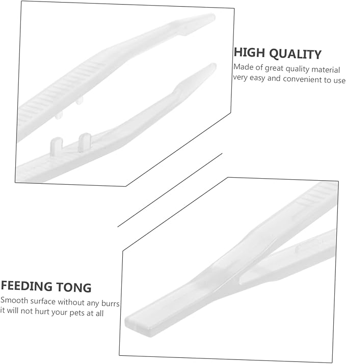 2Pcs Reptile Feeding Tweezers Pet Feeding Clips for Lizards Turtles Frogs Tool for Feeding Terrariums and Aquariums