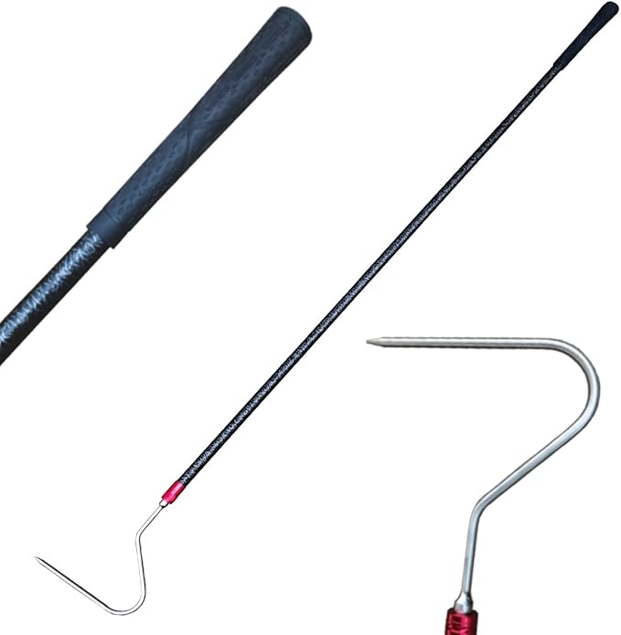 48'' Carbon Snake Hook Catcher Stick Tongs Grabber Reptile Pick-up Handling Tools, for Catching,Moving Snakes（2 Pack 2025 New Launch
