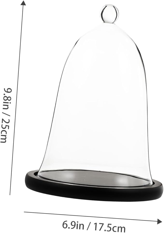 Garneck Realistic Plant Cover Glass Cover Plant Terrarium Jar Add Freshness to Your Home Shop
