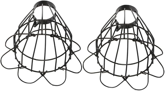 OUNONA 2sets 2pcs Box Reptile Lamp Covers Heat Lamp Shade Guard for Safe Bulb Protection Easy Installation Reptile Lampshade to Prevent Burns and Scalding Suitable for Various Bulbs 2pcs*2
