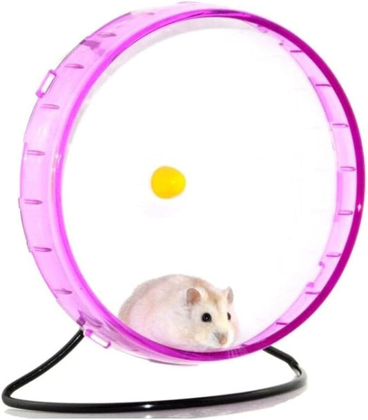 8.2 Inches Hamster Syrian Hamster Gerbil Rat Hedgehog Running Wheel Mute Exercise Wheel (Pink)